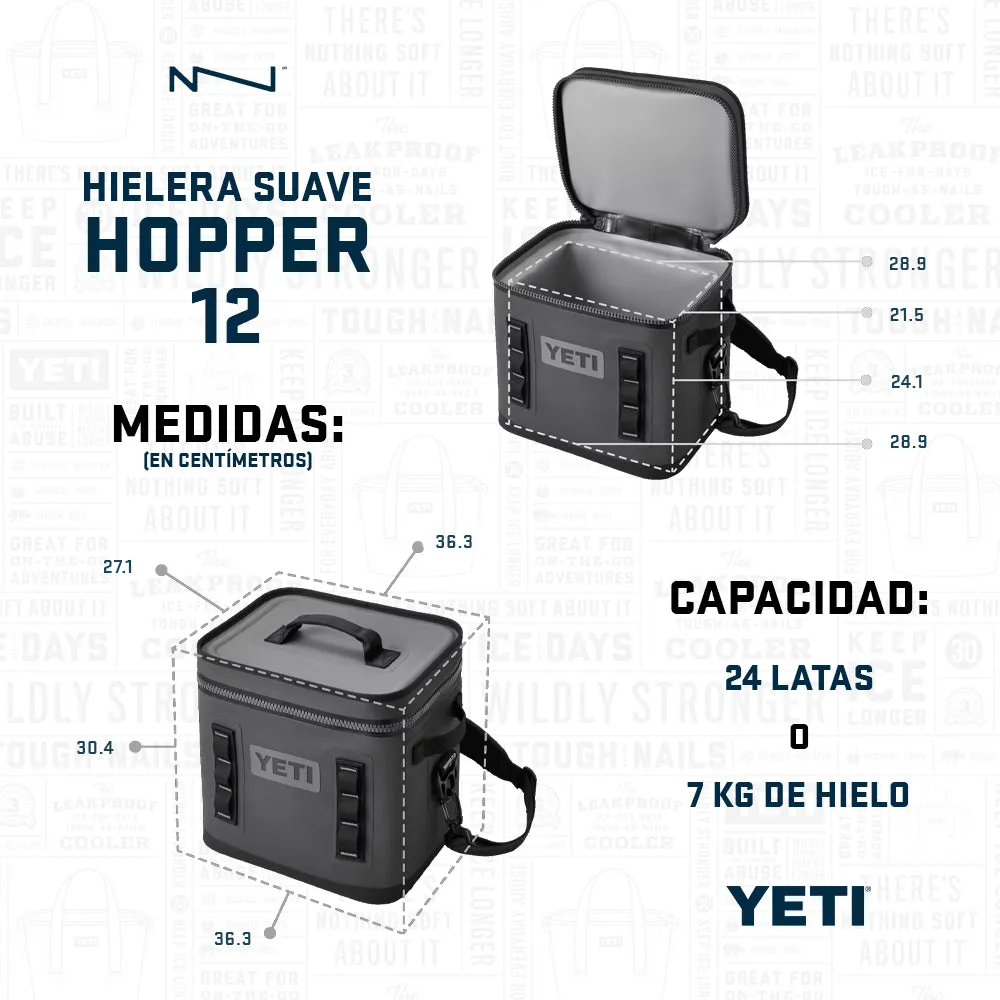 18060131270 HIELERA SUAVE HOPPER FLIP 12 NEGRO MARCA YETI