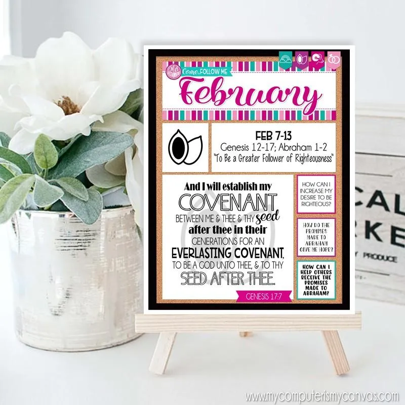 2022 CFM Old Testament "FAUX" Bulletin Board Sheets {FEBRUARY} PRINTABLE