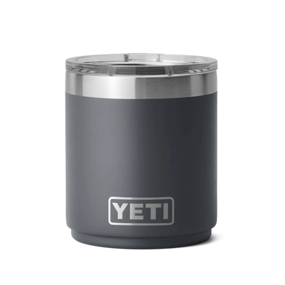 21071501964 TERMO RAMBLER 10oz LOWBALL 2.0 TAPA MAGNETICA CHARCOAL MARCA YETI