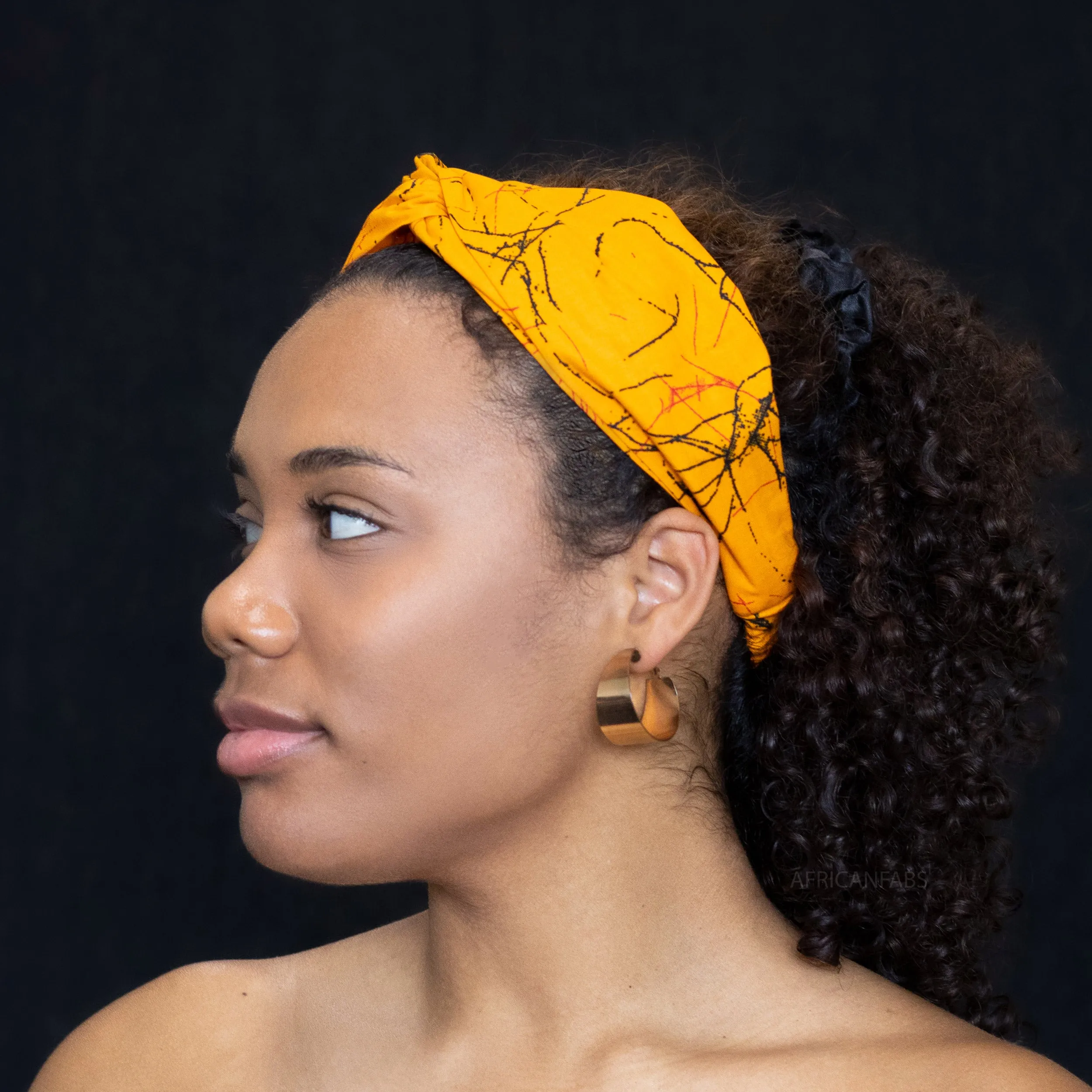 African print Headband - Adults - Hair Accessories - Orange