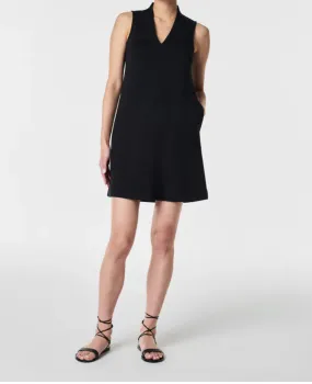 AirEssentials V-Neck Mini Dress- Black