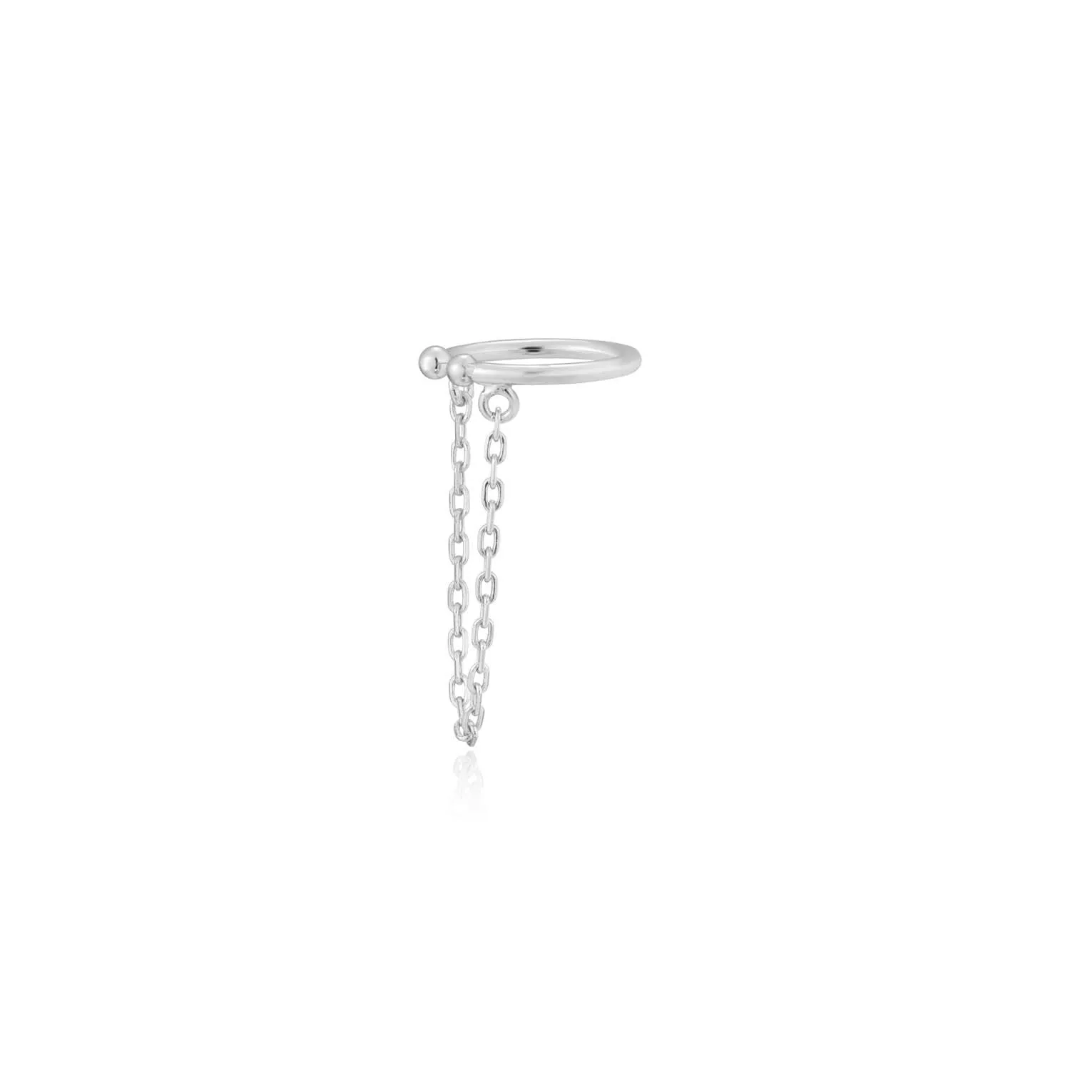 Ania Haie Drop Chain Ear Cuff - Silver