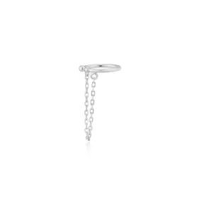 Ania Haie Drop Chain Ear Cuff - Silver