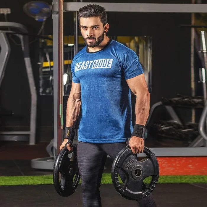 Beast Mode Azure Blue Tee - Essential Series- Sale