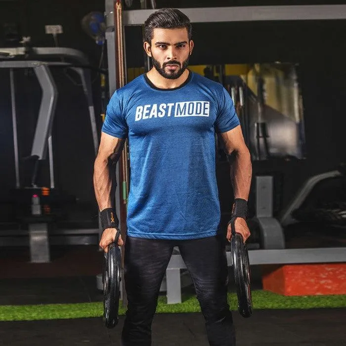 Beast Mode Azure Blue Tee - Essential Series- Sale