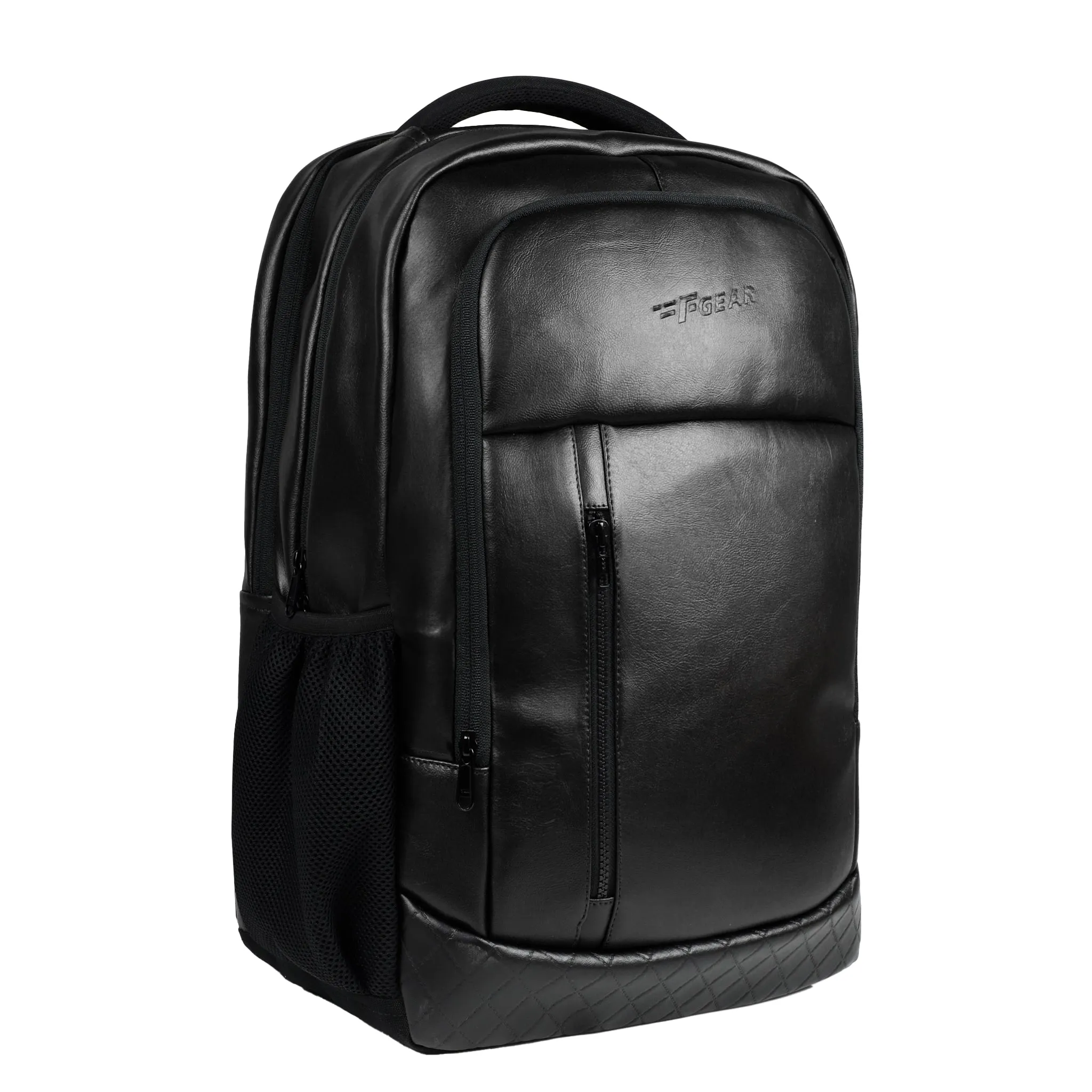 Bering 28L Black Art Leather Laptop Backpack