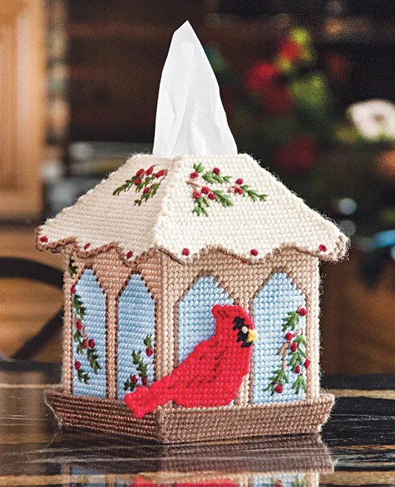 Bird Feeder Tissue Box Cover Plastic Canvas Kit