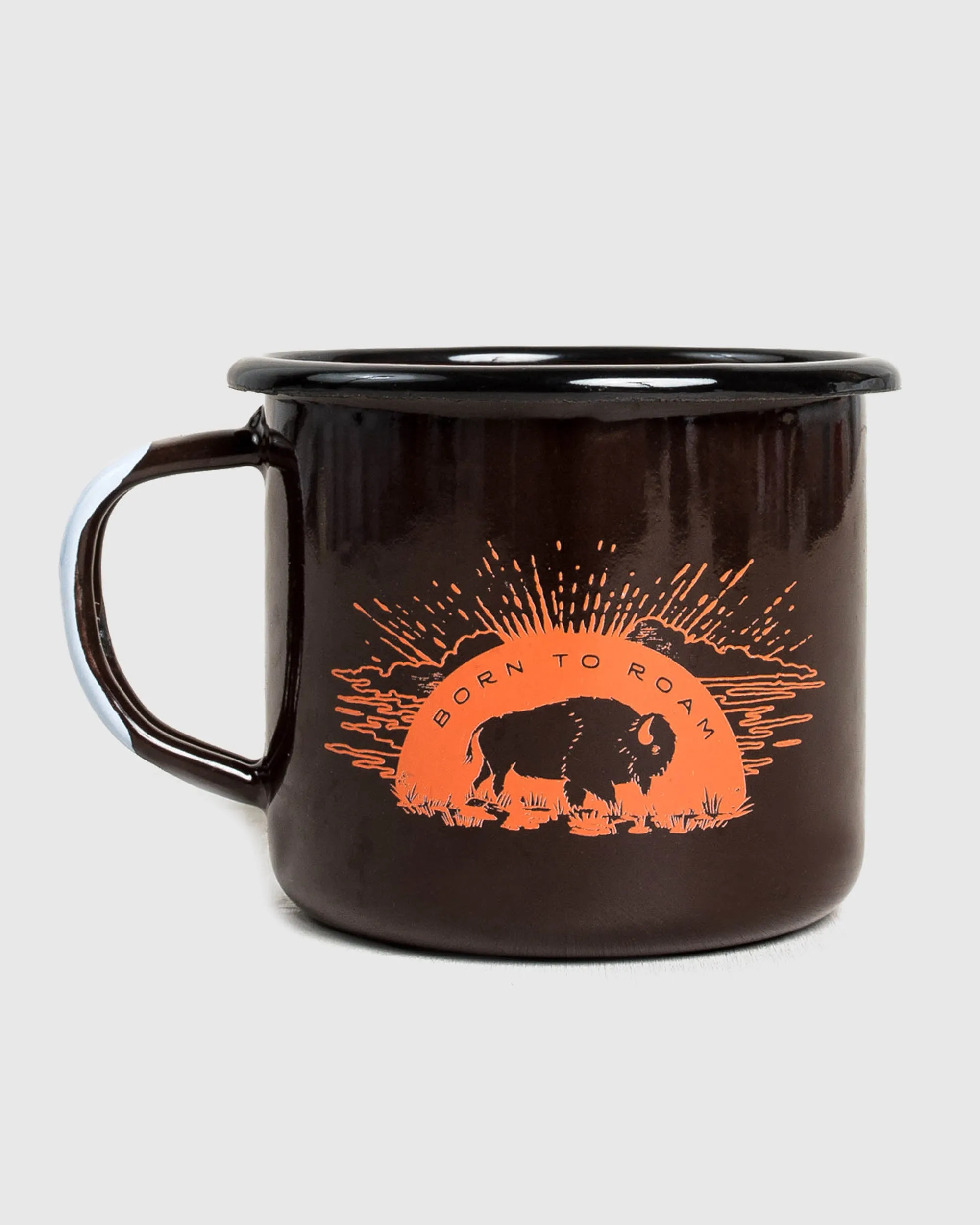 Born to Roam Enamel Steel Mug