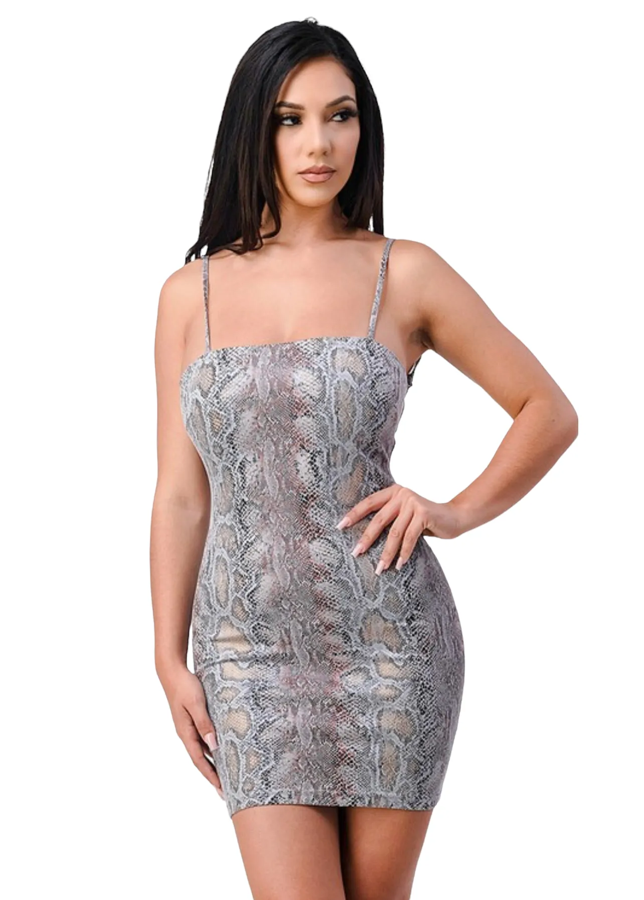 Breeyana Mini Snake Skin Dress