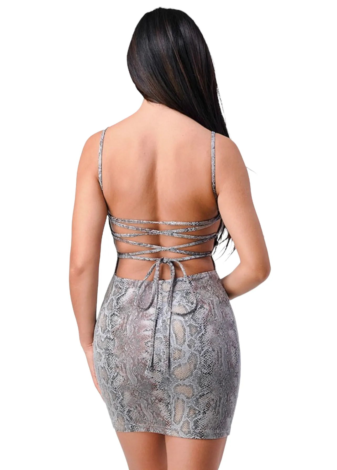 Breeyana Mini Snake Skin Dress