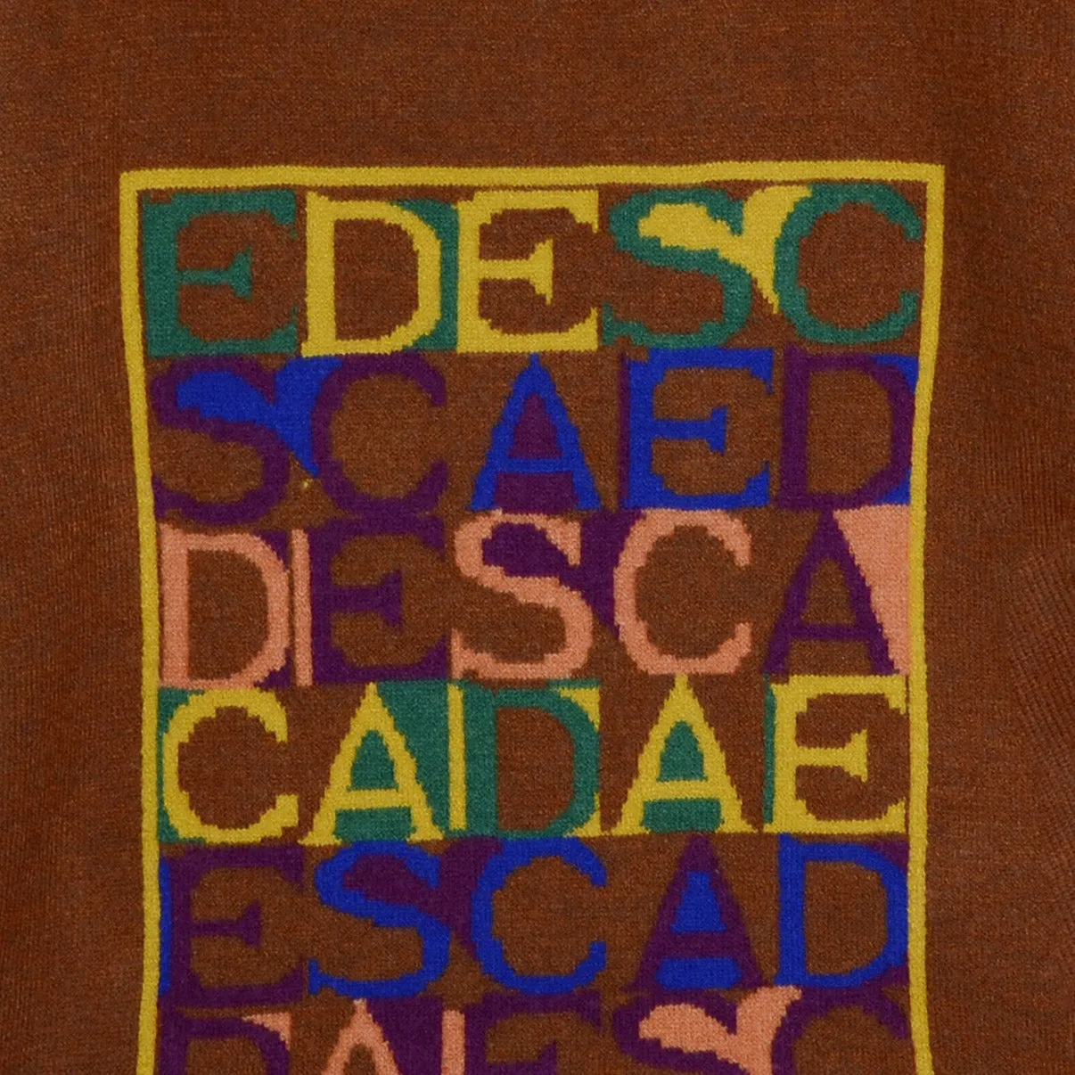 C1191  PLAYHOUSE Alphabet Brown Sweater