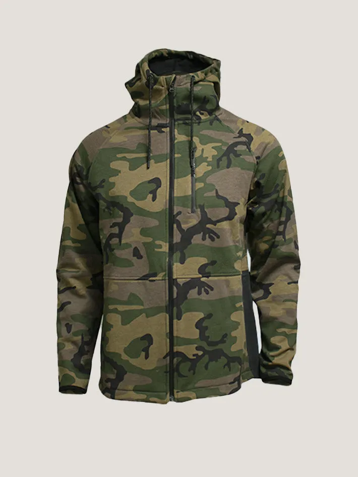 CASACA HURLEY HOMBRE WILDER CAMO HEAT FULL ZIP HOOD