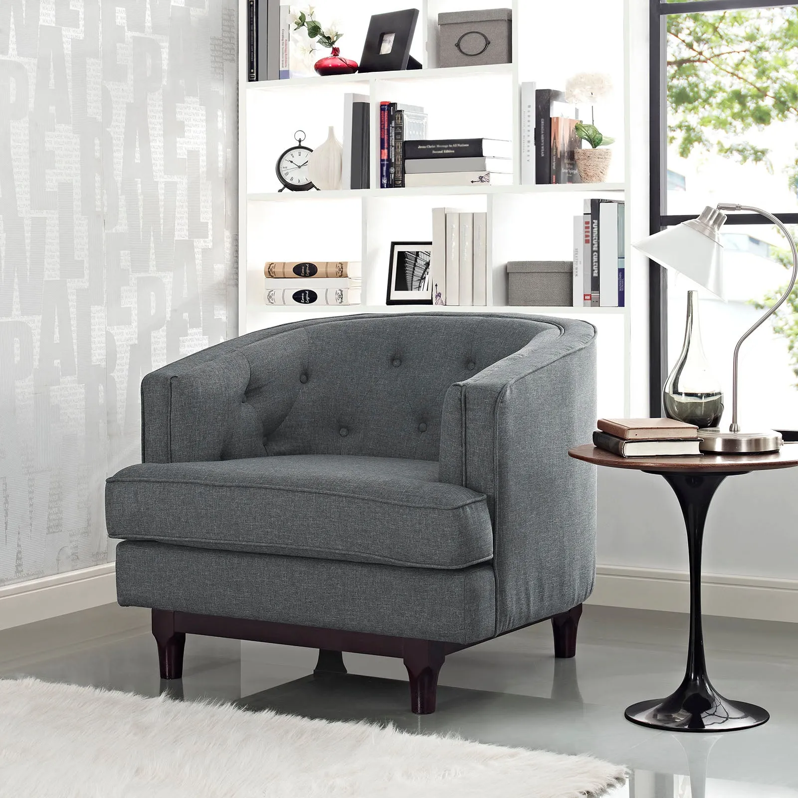 Coast Upholstered Fabric Armchair