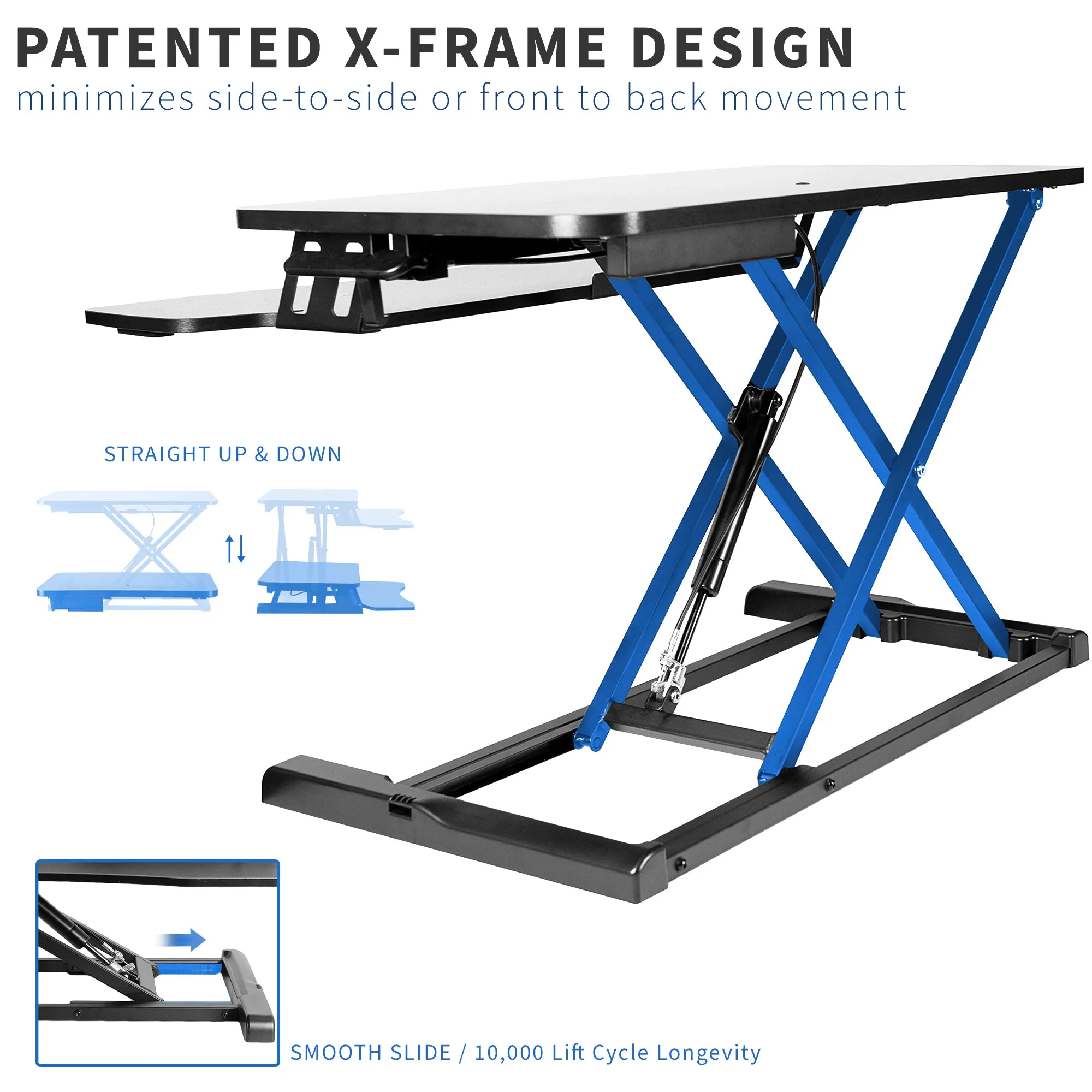 Corner Height Adjustable Desk Converter