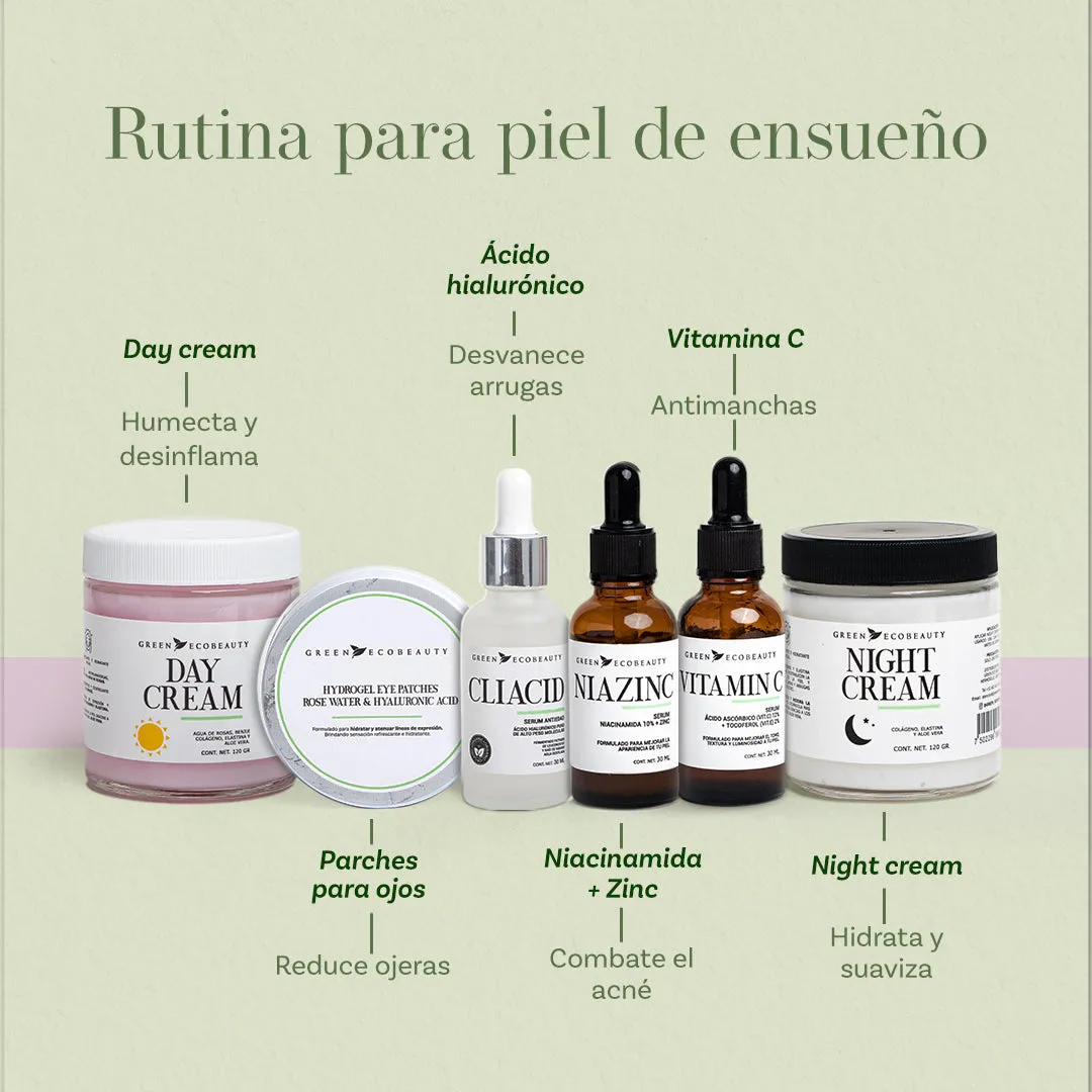 Crema Facial Humectante con Colágeno y Agua de Rosas