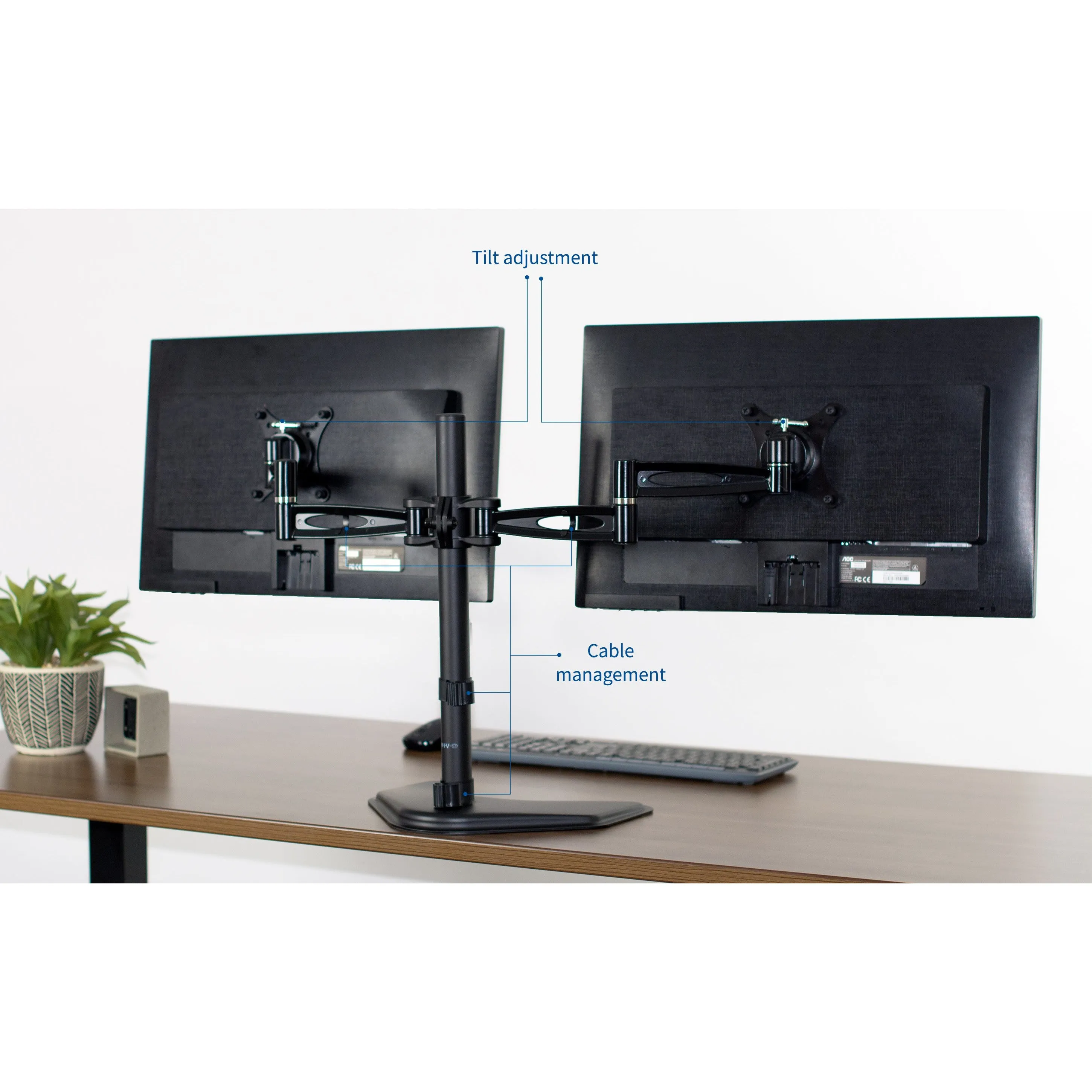 Dual Monitor Desk Stand