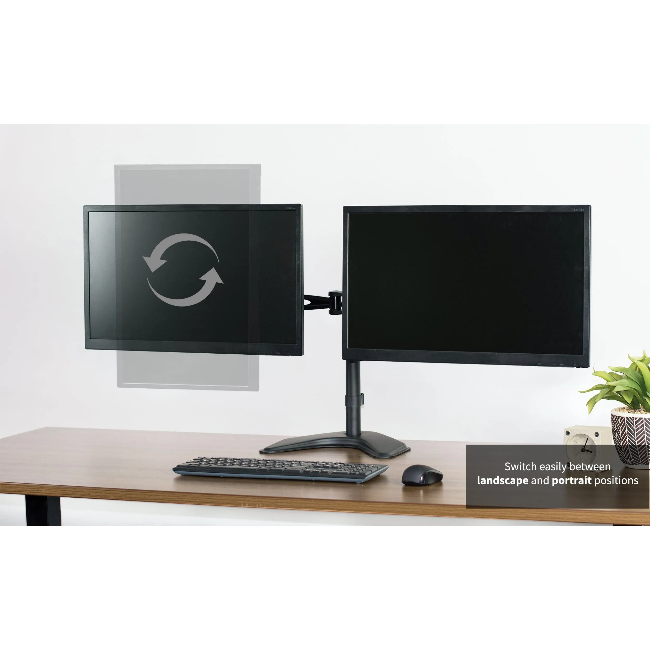 Dual Monitor Desk Stand