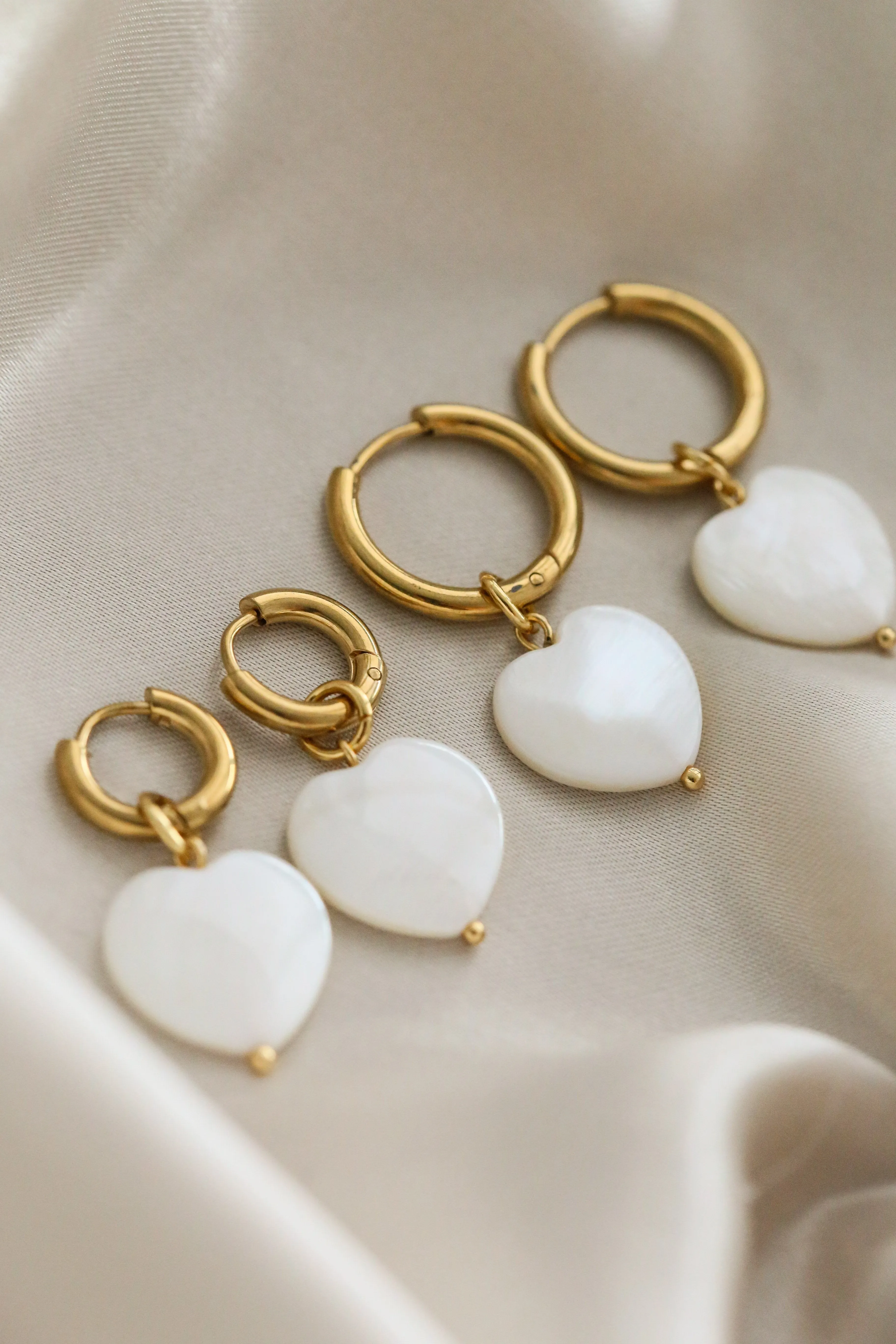 Emmeline Heart Hoop Earrings