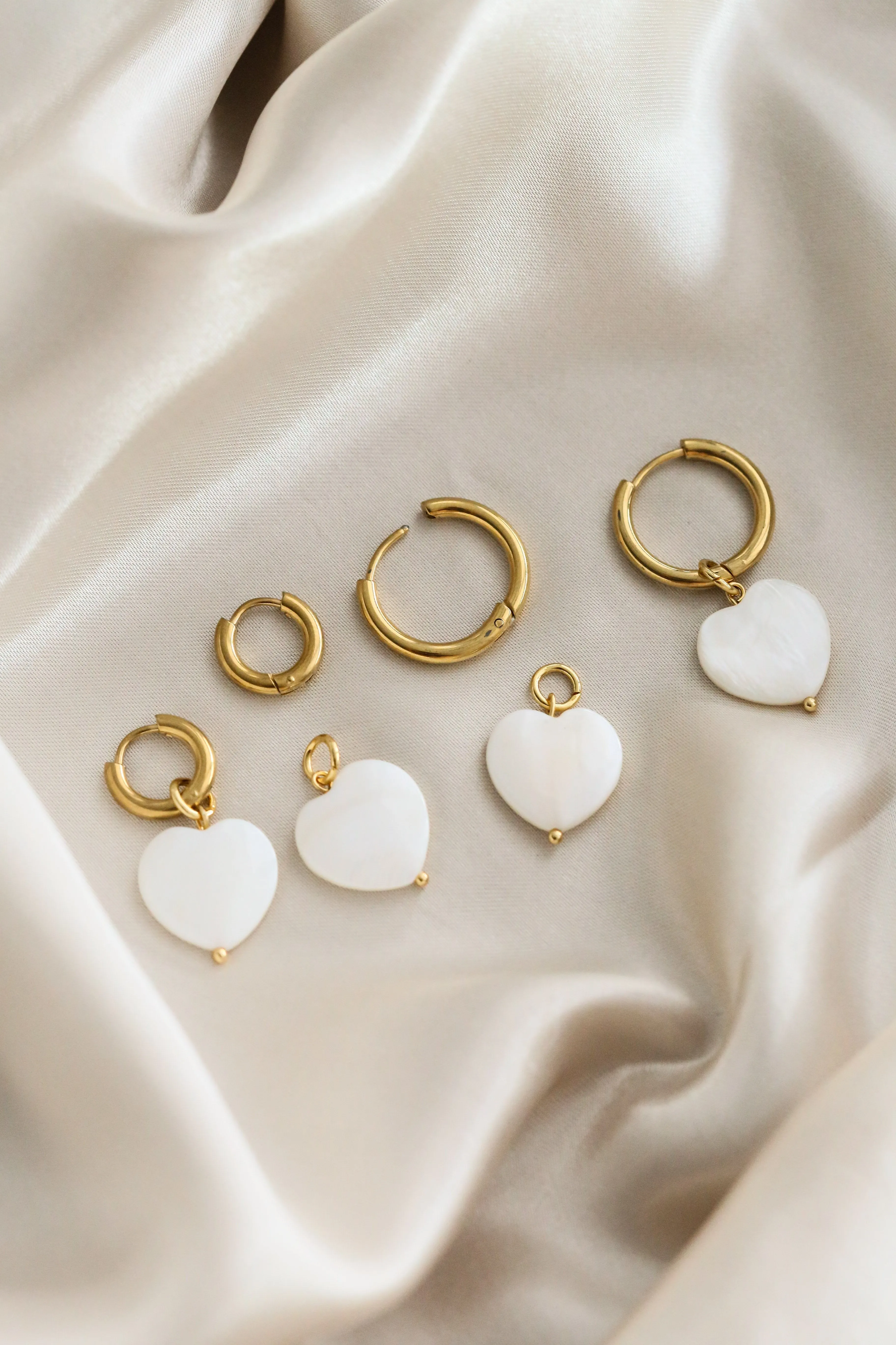 Emmeline Heart Hoop Earrings