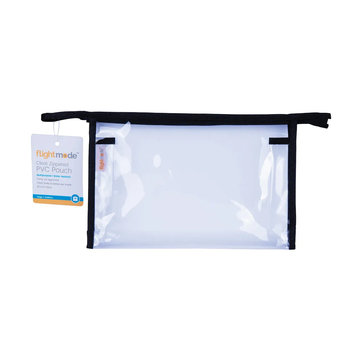 Flight Mode Carry On Approved Clear Zippered PVC POU FM0034