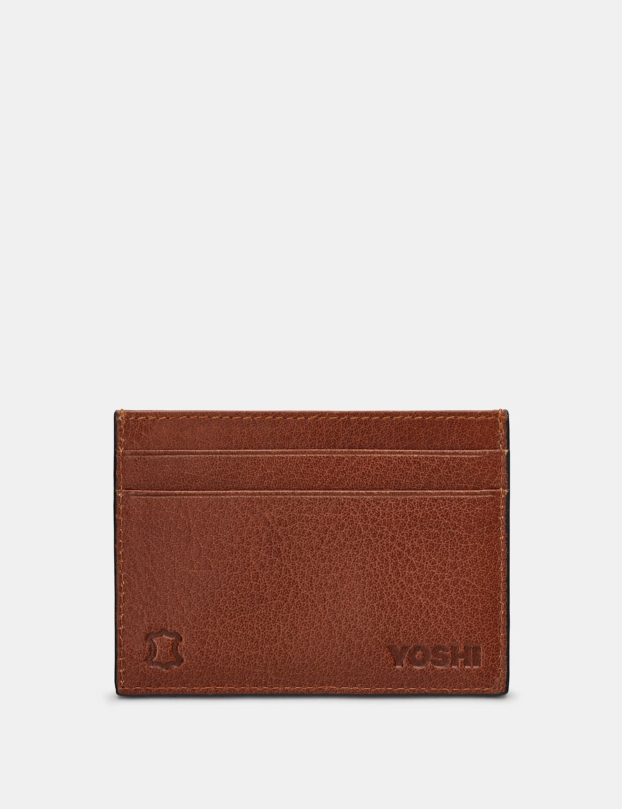 Football Brown Leather Academy Card Holder