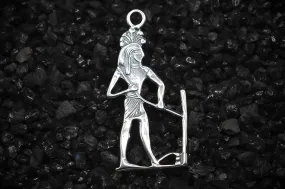 Hapi Nile God of Flooding Ancient Egyptian Charm | 925 Sterling Silver, Oxidized or 18K Gold Plated | Jewelry Making Pendant