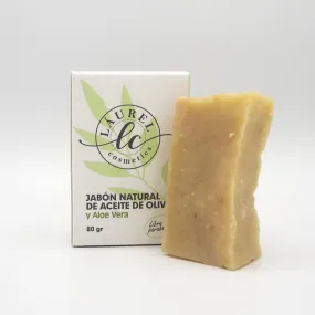 Jabón Artesano Natural | Aceite de Oliva & Aloe Vera 80gr