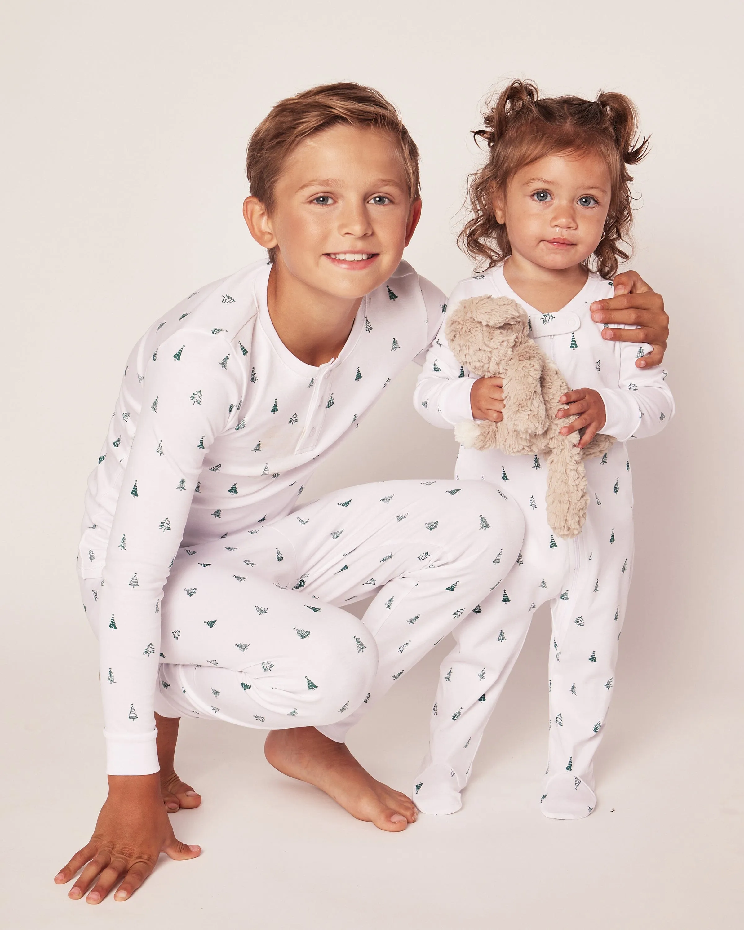 Kid's Pima Snug Fit Pajama Set | Evergreen Trees