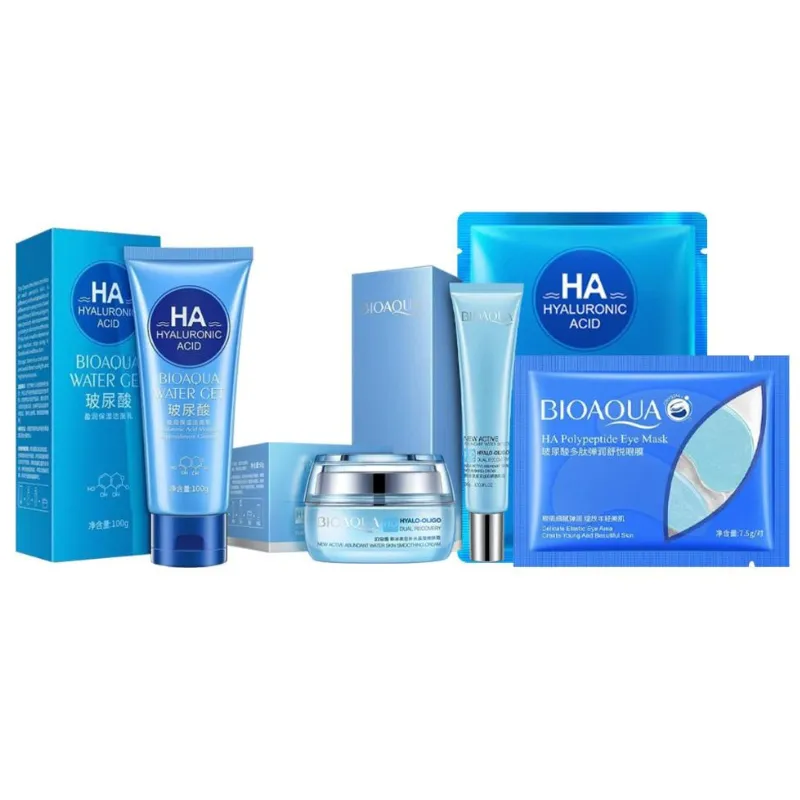 Kit x 5 Rutina Facial cido Hialurónico | Tratamiento Facial Anti-Edad - BIOAQUA