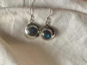 Labradorite Medea Earrings - Round