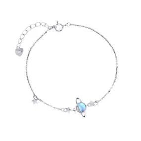 Moonstone Planet Tassel Star Bracelet