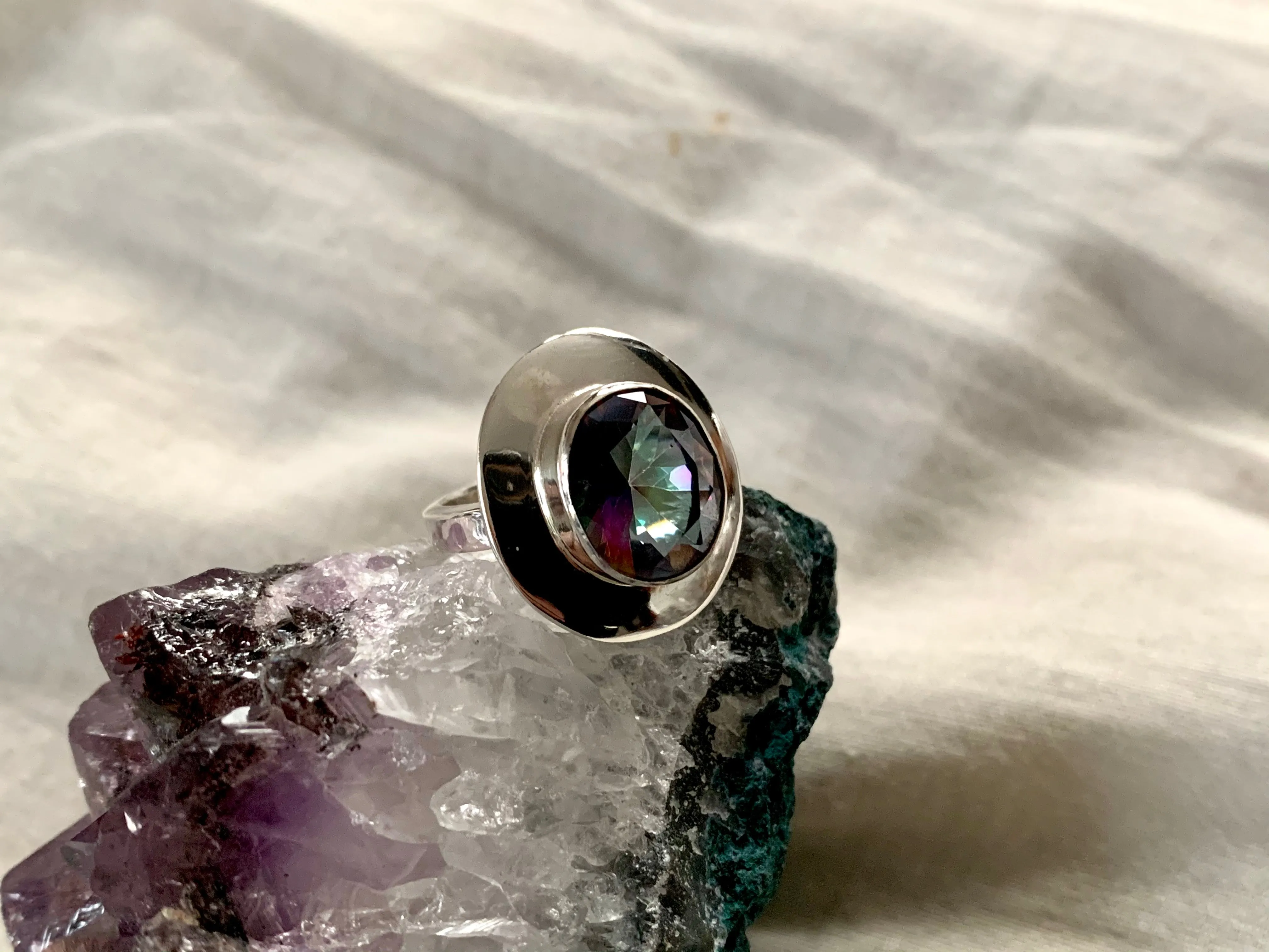 Mystic Topaz Jonet Ring (US 6.5 & 9)