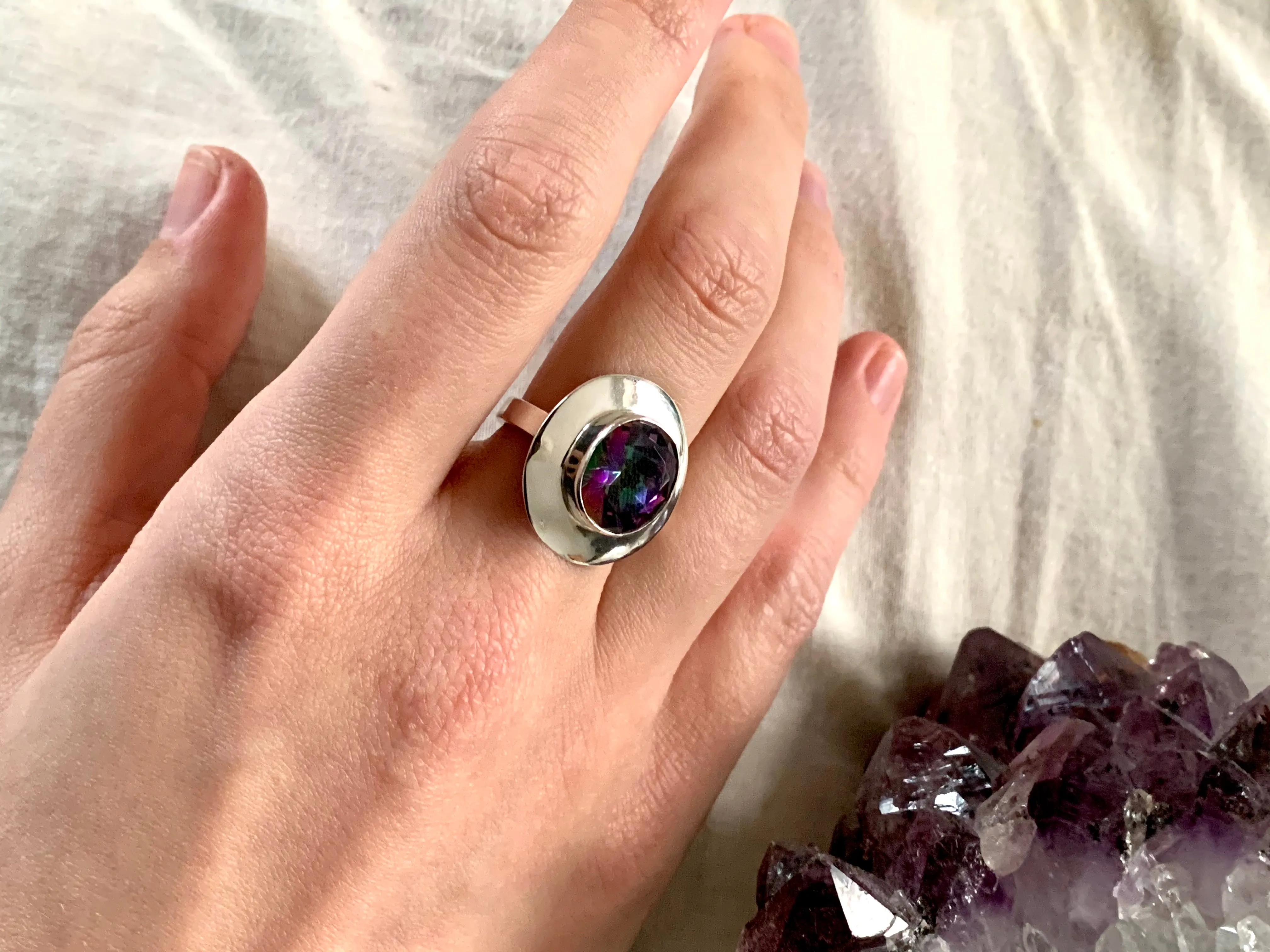 Mystic Topaz Jonet Ring (US 6.5 & 9)