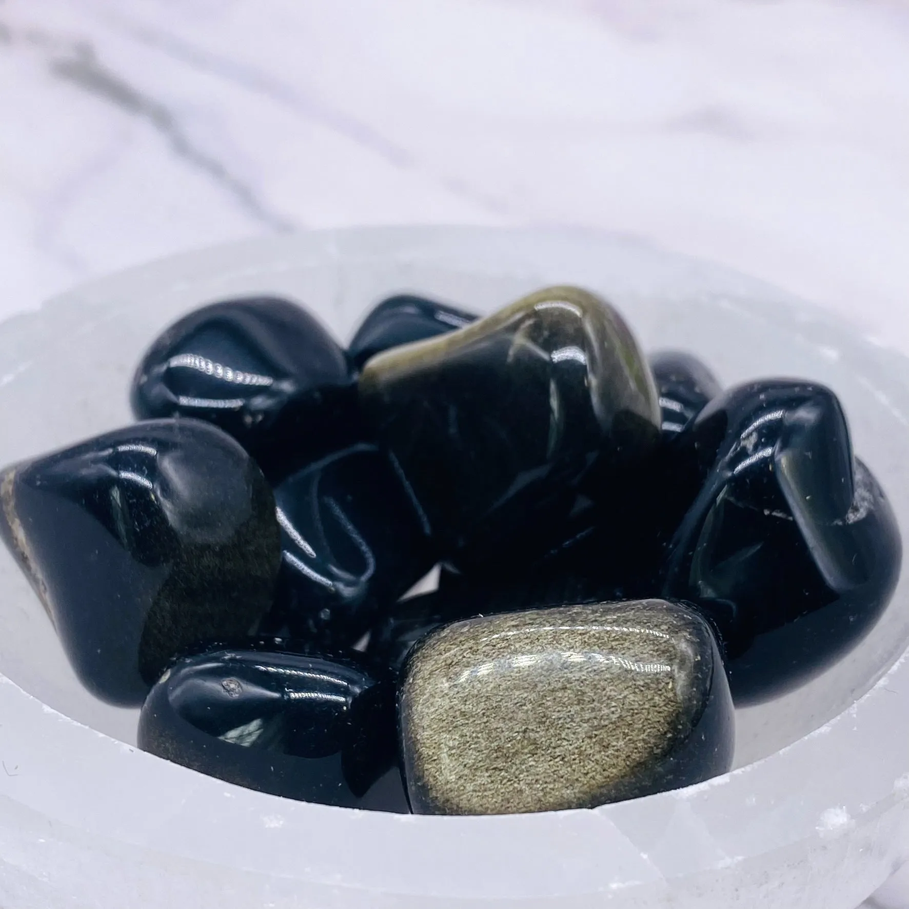 Natural Black Obsidian Tumble Stone, Healing Crystal, Base Chakra Stone, Healing Crystal, Stone of Transformation, Pocket Stone