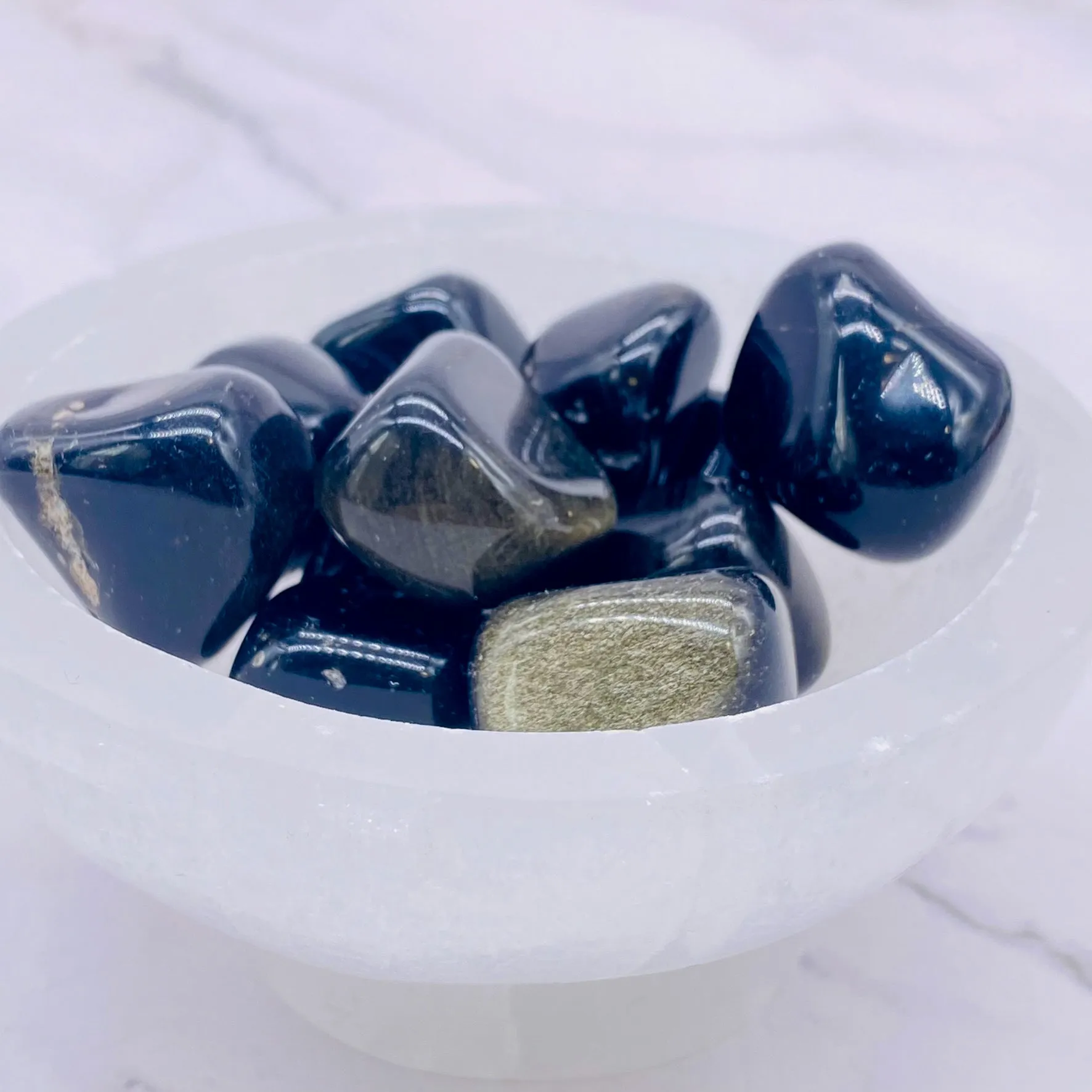 Natural Black Obsidian Tumble Stone, Healing Crystal, Base Chakra Stone, Healing Crystal, Stone of Transformation, Pocket Stone