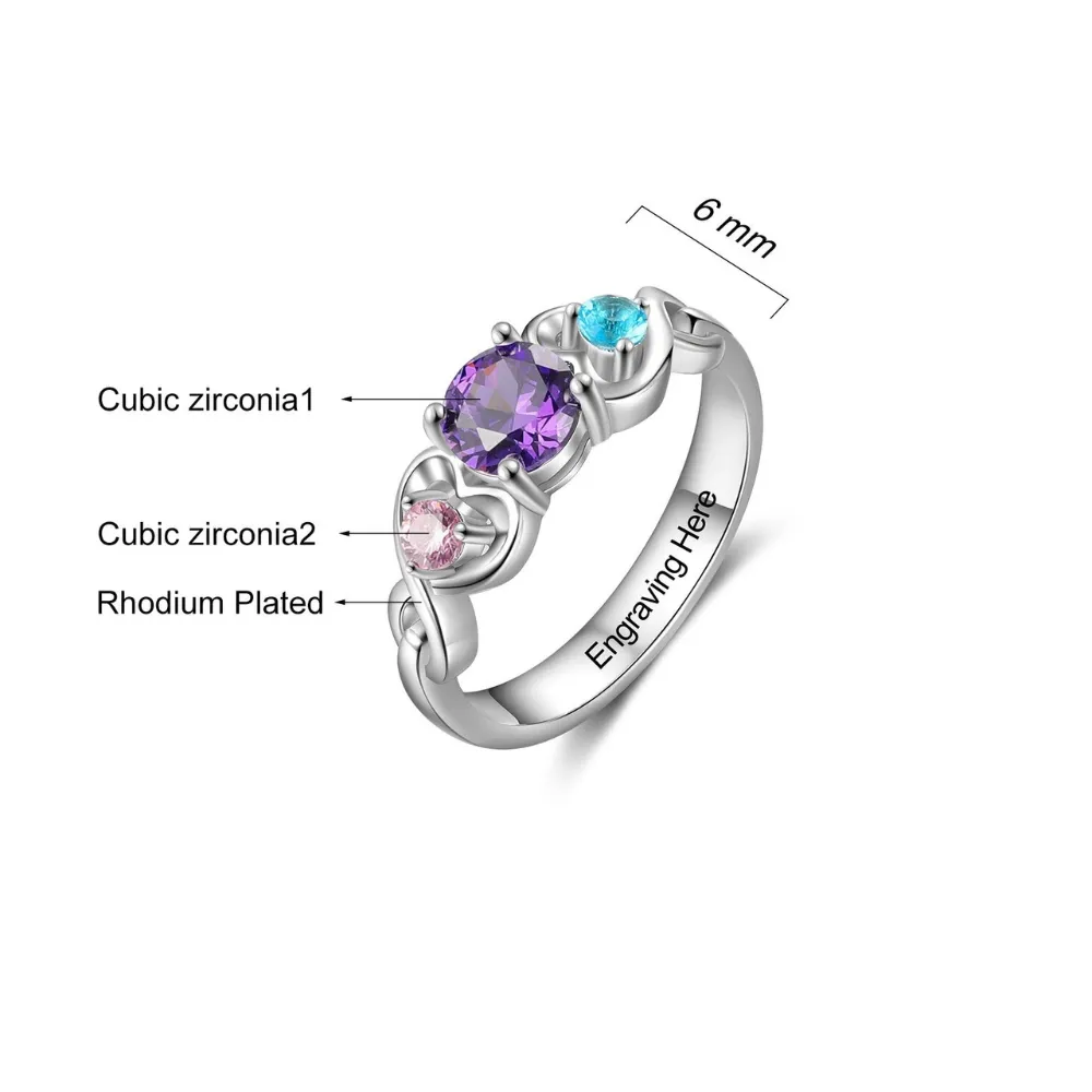 Personalized Engraving Wedding Engagement Ring