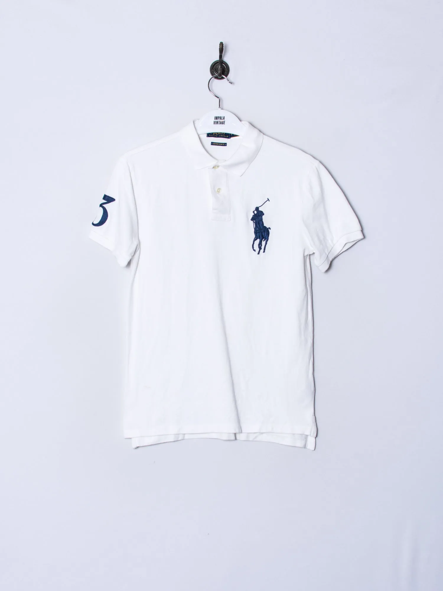 Polo Ralph Lauren White V Poloshirt