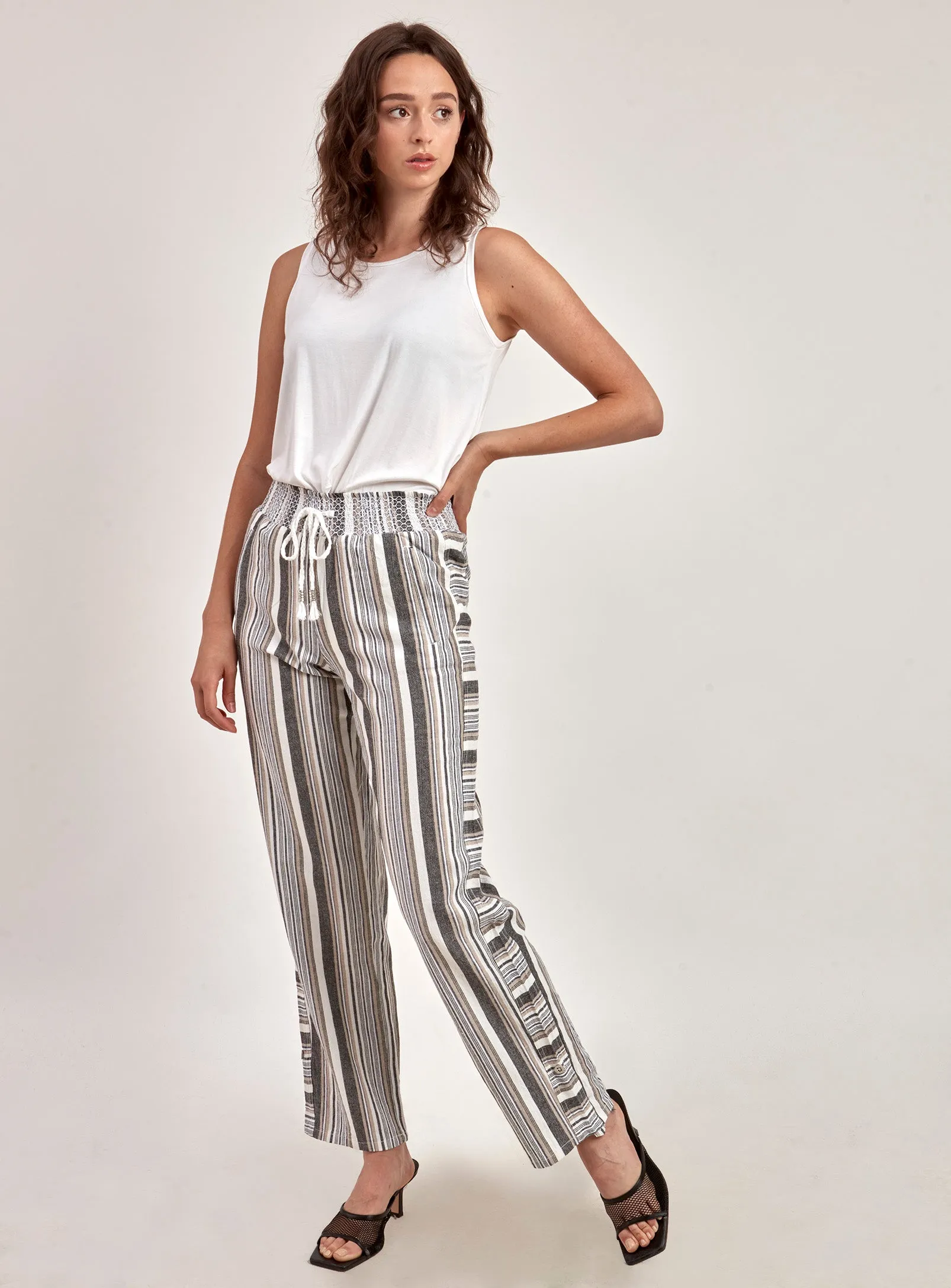 POYA | Striped pants || POYA | Pantalon rayé