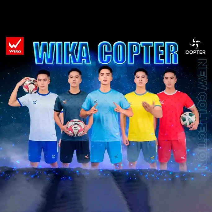 Quần áo bóng đá Copter Wika không logo