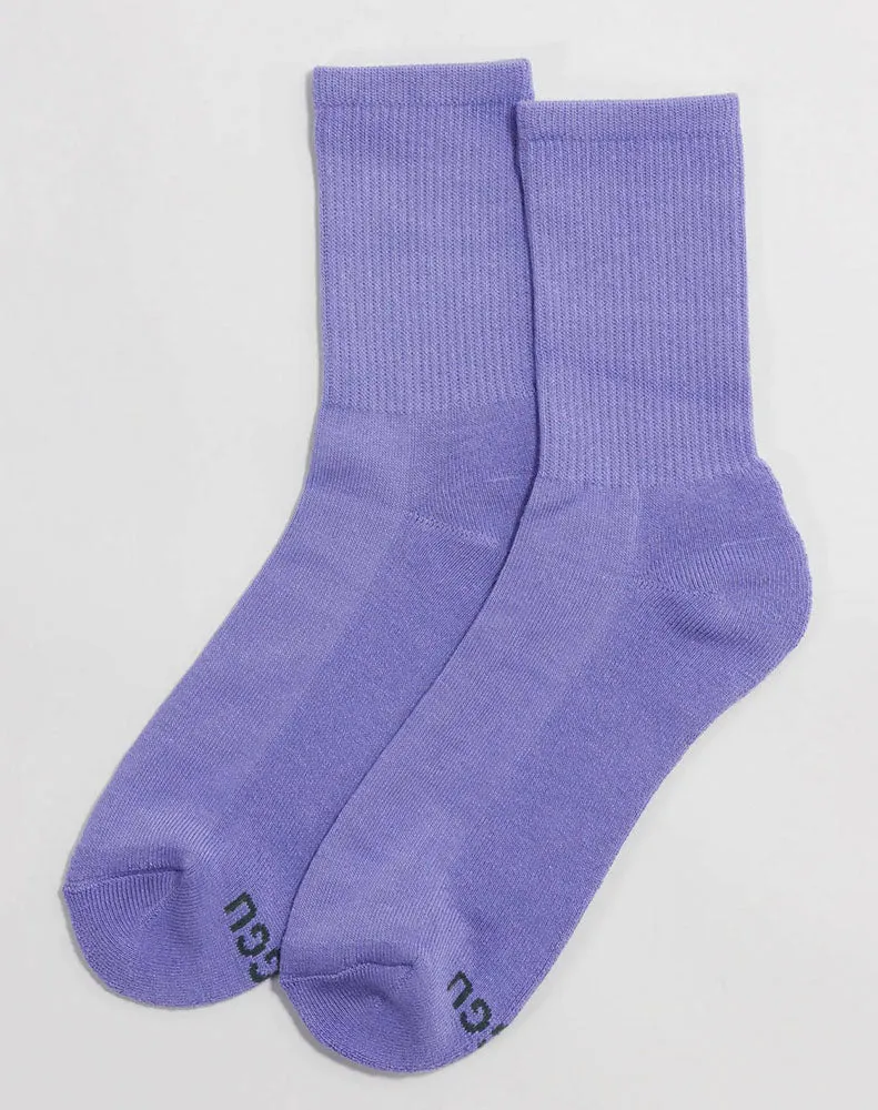 RIBBED SOCKS - BLUEBELL