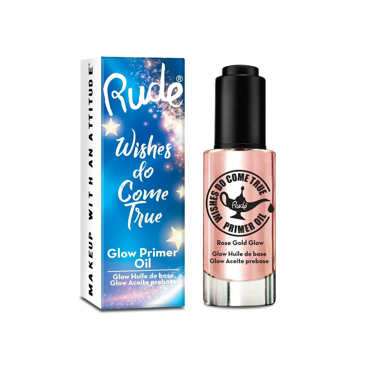 RUDE Wishes Do Come True Glow Primer Oil Rose Gold