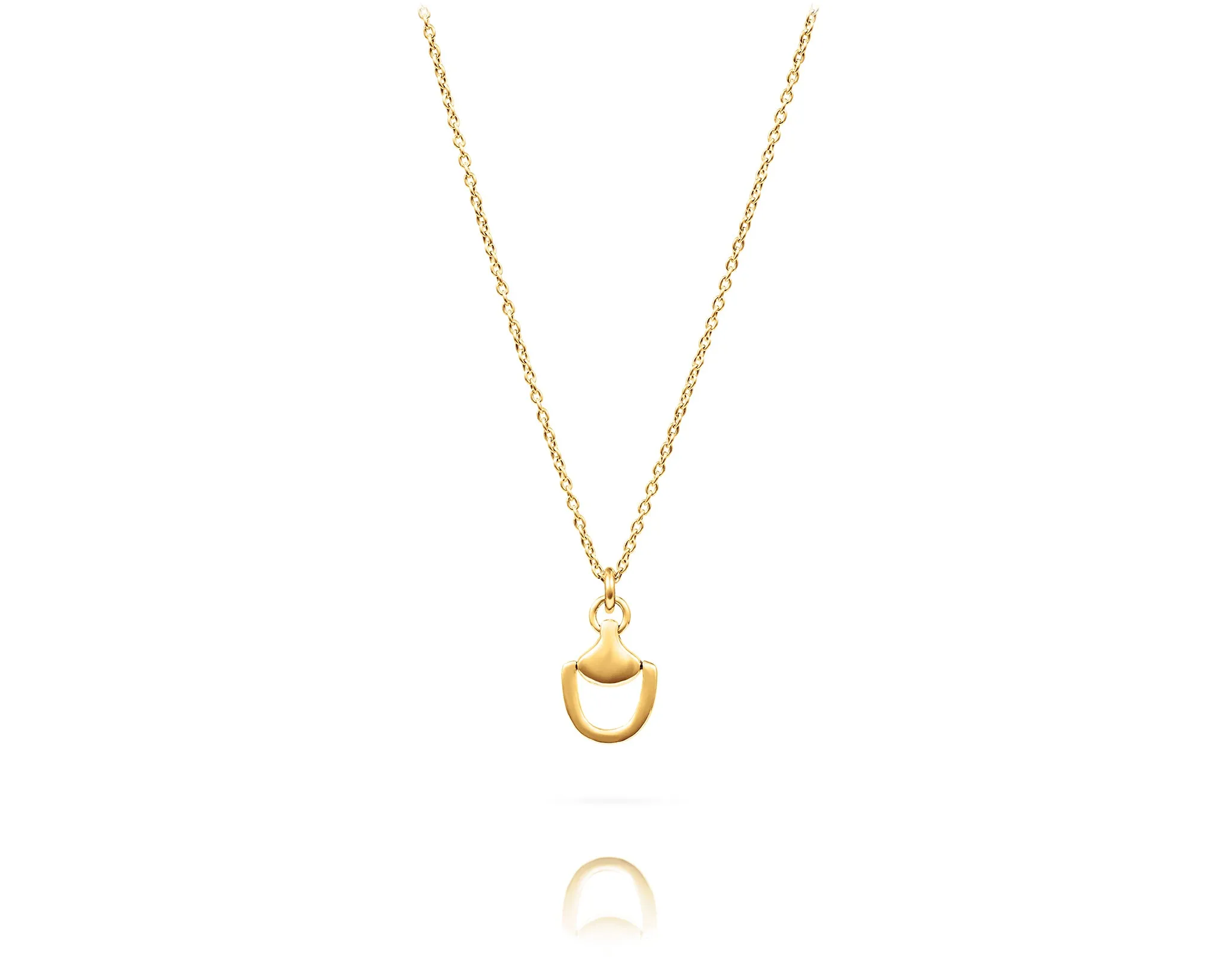 Small Churchill Downs Charm Necklace | Gold