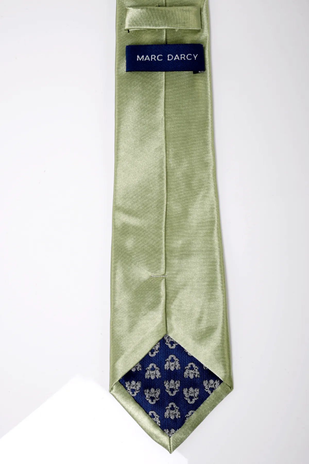 ST - Satin Tie and Pocket Square Set In Green