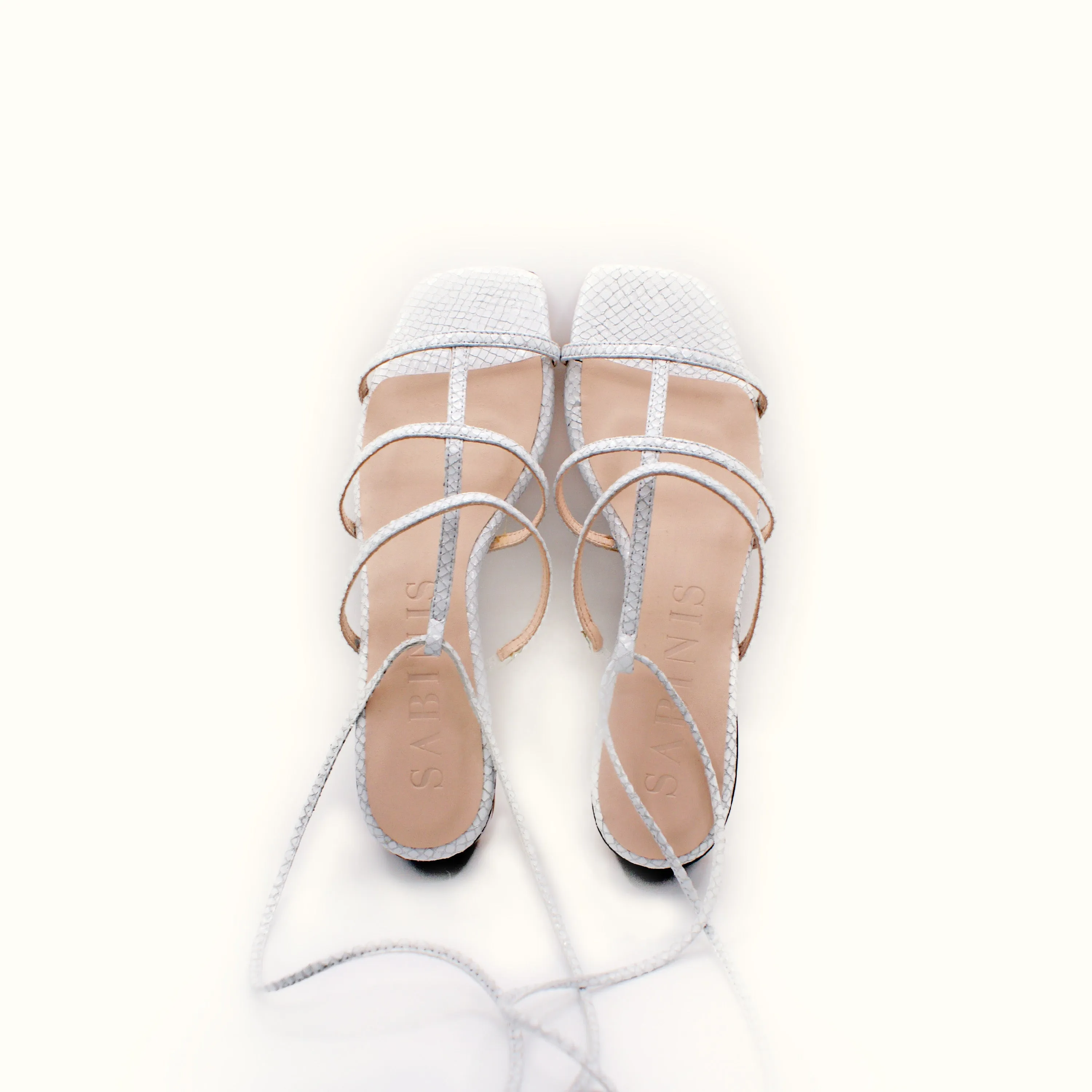 Straps Sandal Sabinis - Eternal White Python