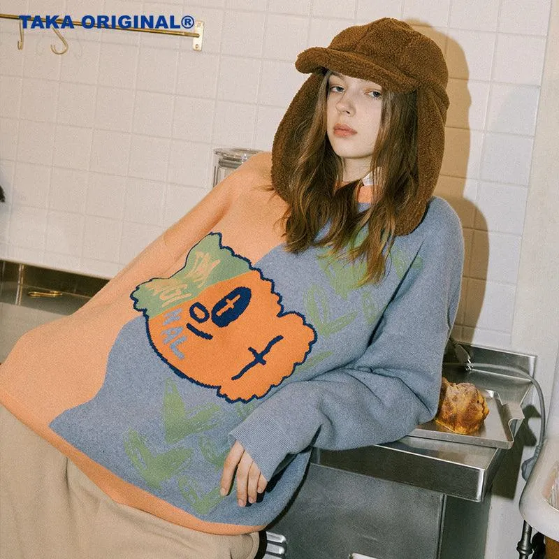 TAKA Original Lily bear in half knit jumper