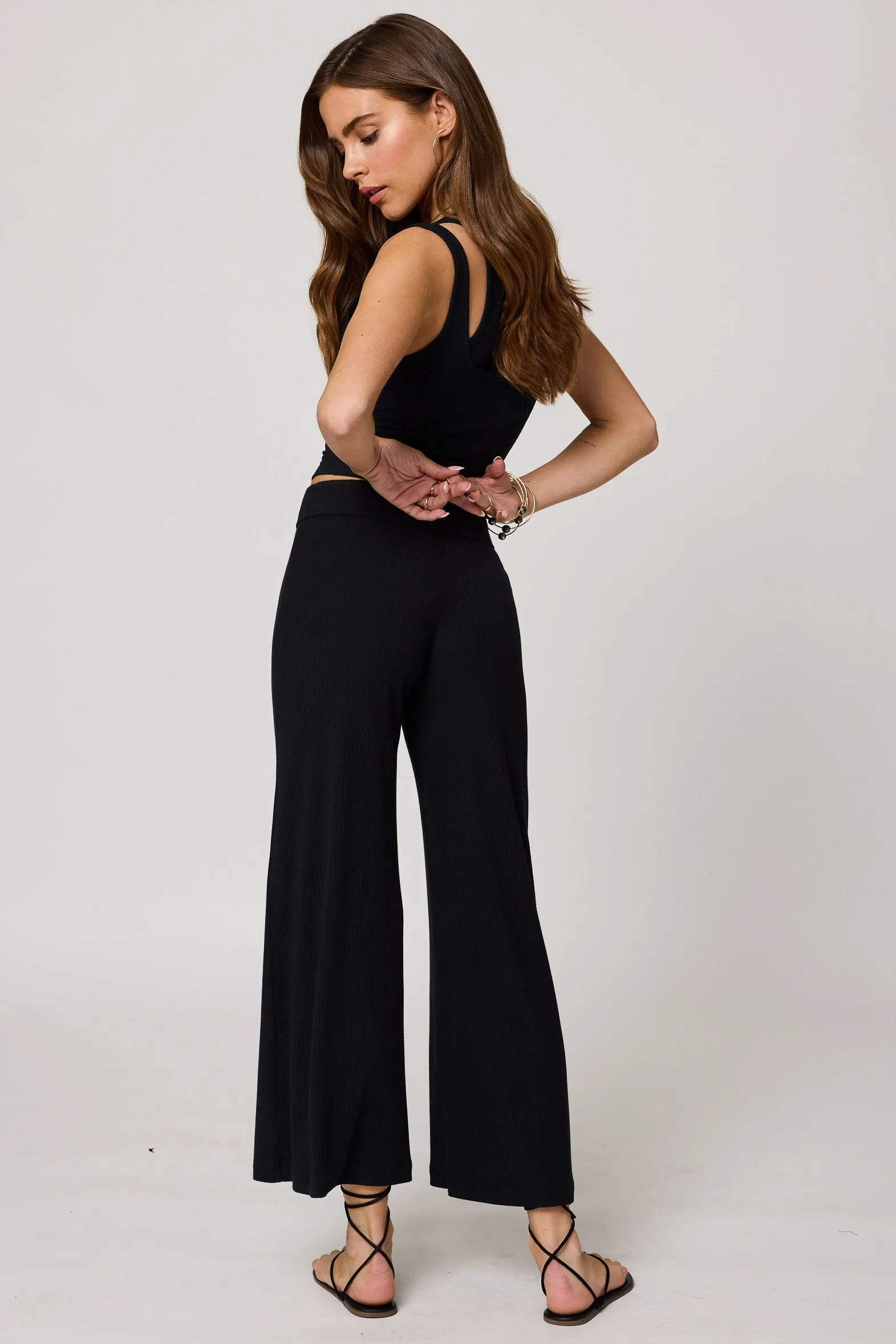 THE RIB WIDE LEG PANT