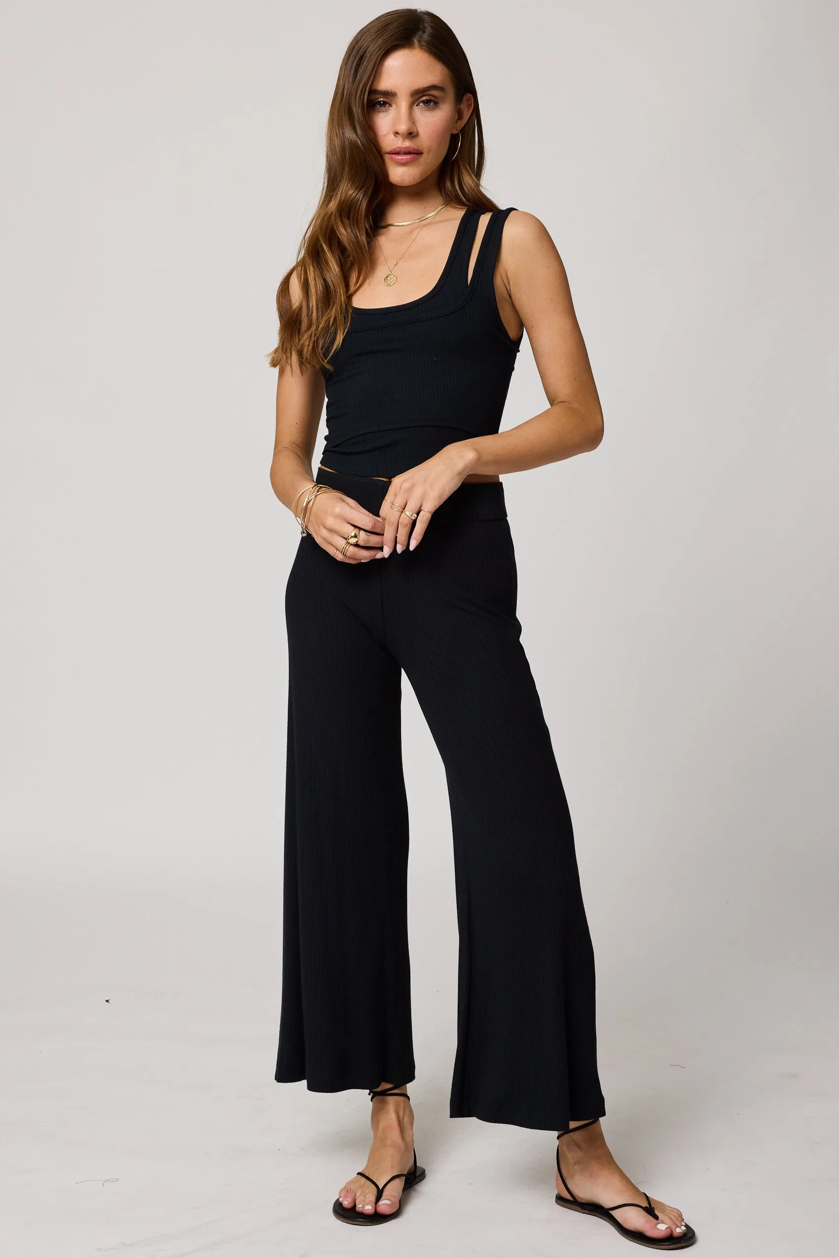 THE RIB WIDE LEG PANT