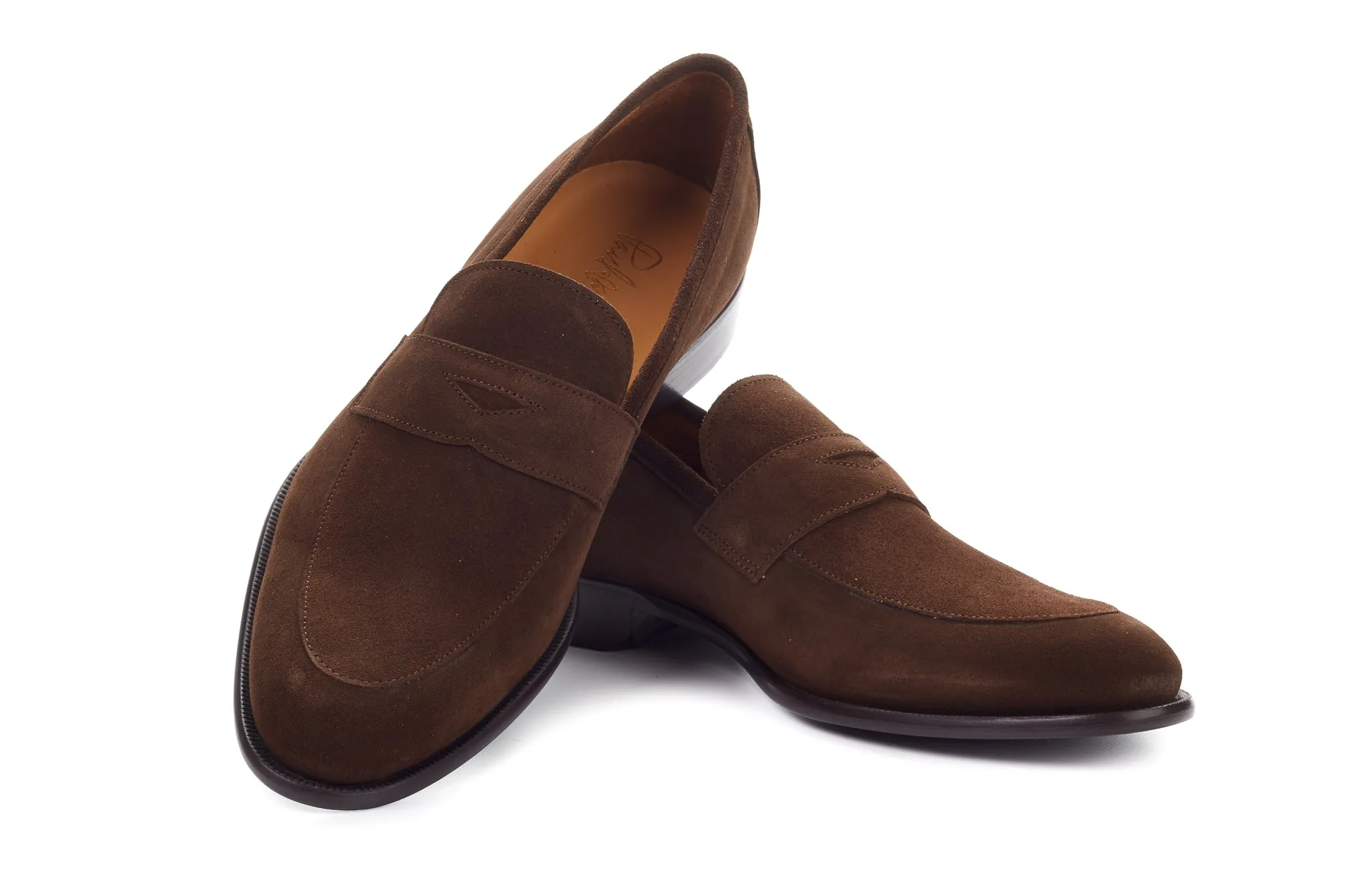 The Stewart Penny Loafer - Cafe Suede