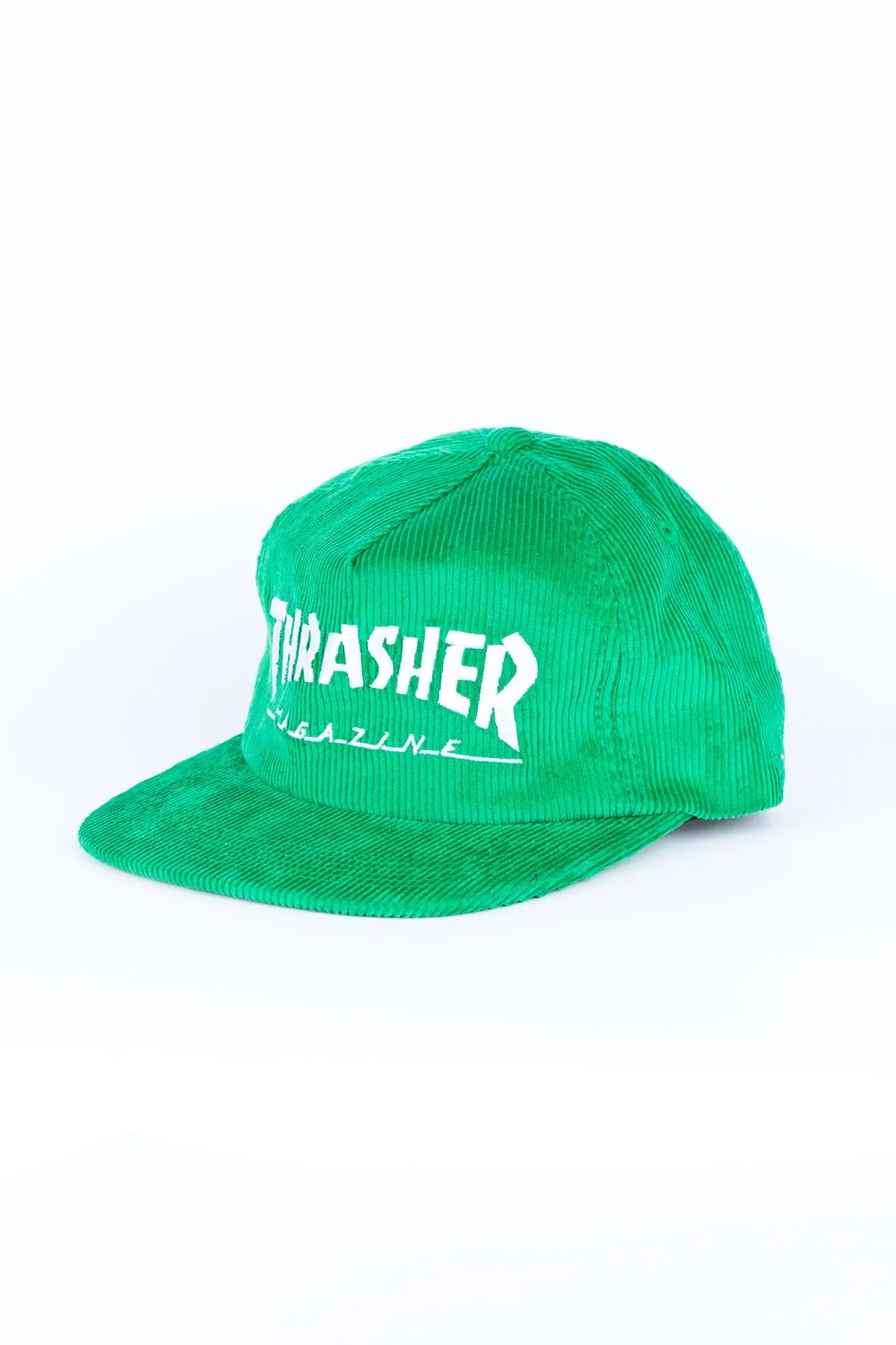 Thrasher Guys Mag Logo Green Corduroy Cap