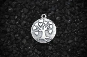 Tree of Life Ancient Egyptian Charm | 925 Sterling Silver, Oxidized | Jewelry Making Pendant